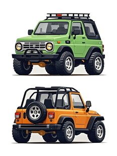 两款越野吉普车外观展示