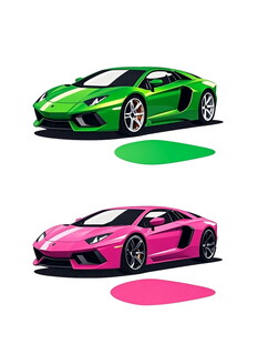 多彩炫酷跑车展示