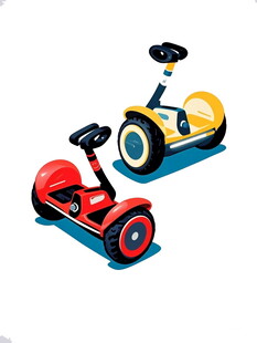 儿童电动平衡车玩具展示