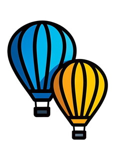 双热气球图标设计