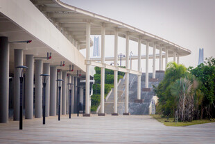 现代建筑户外走廊景观