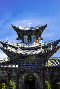 中式古建筑屋顶精美景观