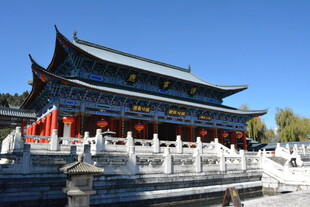 中式古建筑庙宇景观