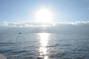 海上日出 波光粼粼的美景