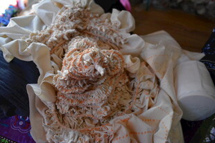 褶皱布料上的独特纹理