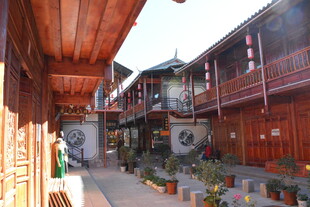 古色古香的中式庭院小巷