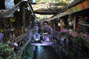 古色古香的水乡小巷景观