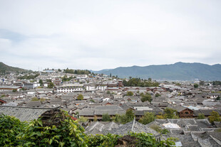 丽江古城全景风光