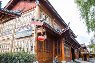 中式传统古建筑外观景致