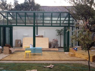 户外玻璃凉亭休闲空间