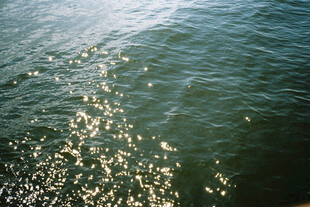 波光粼粼的海面