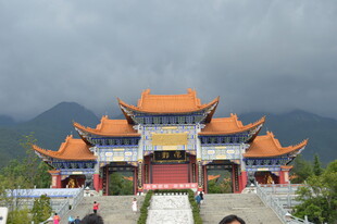 中式古建筑庙宇景观