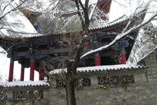 雪覆古亭 尽显中式雅致