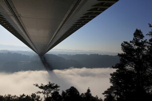 云端大桥俯瞰壮丽美景
