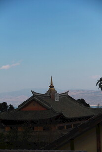 中式古建筑屋顶景致