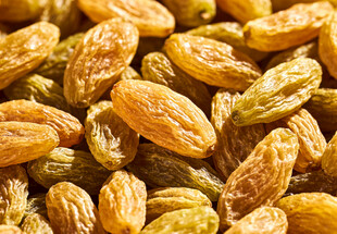 金黄葡萄干特写