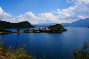 湖畔美景 宁静山水风光