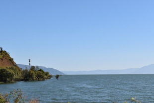 湖畔风光 宁静的自然景致