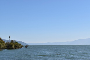 湖畔风光 宁静的自然景致