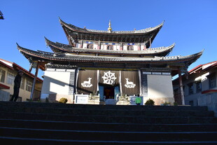 中式古建筑庙宇景观