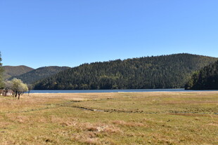 开阔原野与远山风景