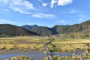 山间湿地风光美景