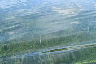 波光粼粼的清澈水面