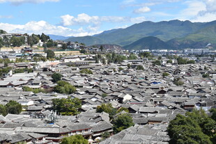 丽江古城全景俯瞰