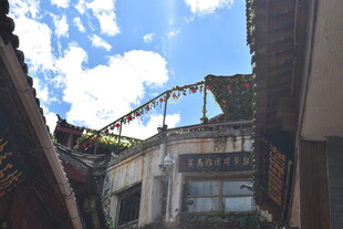 屋顶视角下的过山车景观