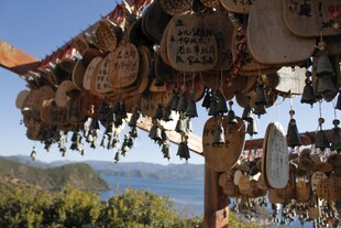 特色木制挂件展示