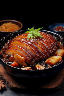 美味红烧五花肉砂锅菜