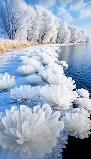 湖面冰花