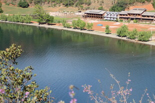 湖畔风光 宁静自然景致