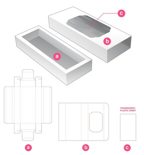 纸巾盒包装设计展开图