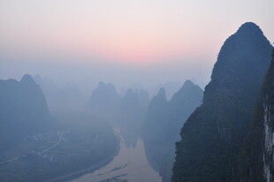 壮美漓江山水晨曦景色