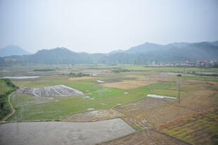 田园风光远景俯瞰图