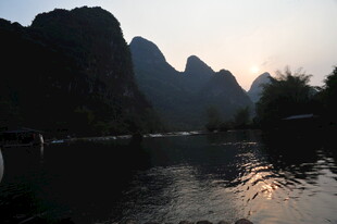 漓江山水黄昏美景