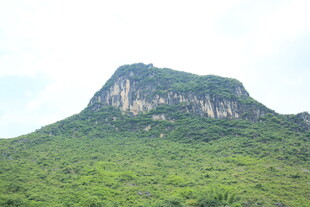 巍峨青山绿意盎然