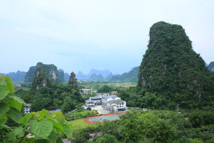 桂林山水间的秀丽景致