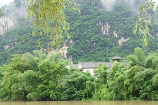 山间绿意浓景美如画