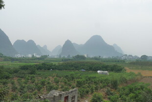 田园山水间的秀丽风光