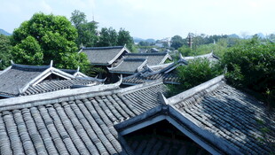 中式古建筑屋顶景观