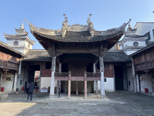 中式古建筑庭院景观