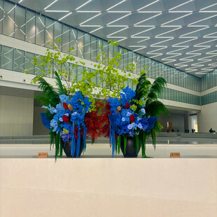 大厅中式花艺装饰景观