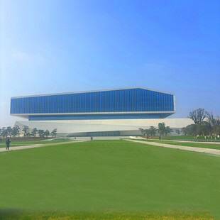 现代化大型厂房外观