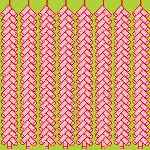 新年鞭炮粉色绿色交织几何图案