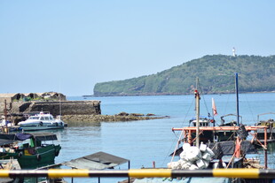 宁静海港停泊多艘船只