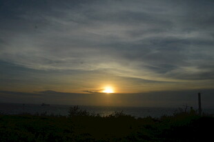 日落时分的美丽天际线