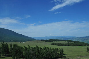 草原山林间的开阔美景