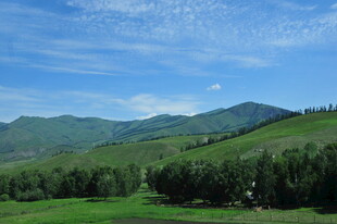 青山绿野间的秀丽风光